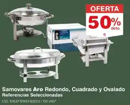 Makro Aro samovares redondo cuadrado y ovalado oferta