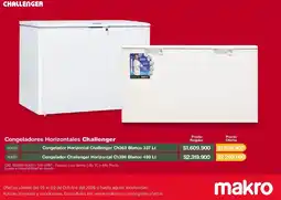 Makro Congelador Horizontal Challenger Ch363 Blanco 337 Lt oferta