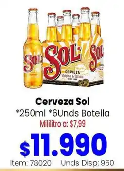 MercaTodo Cerveza Sol oferta