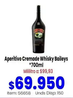 MercaTodo Baileys Aperitivo Cremade Whisky oferta