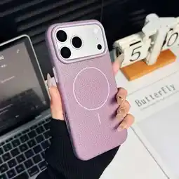 Falabella Funda Para iPhone 17 Pro con MagSafe Litchi Sunset Purple oferta