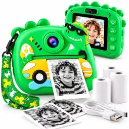 Falabella Cámara Fotográfica Dinosaurio Infantil Impresora Térmica Doble Cámara oferta