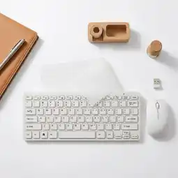 Falabella Combo Mini Teclado y Mouse Inalámbrico Blanco - MsMart oferta