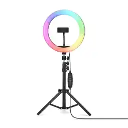 Falabella Aro De Luz Rgb Mj-26 10 Pulgadas Con Trípode De Piso Celular oferta