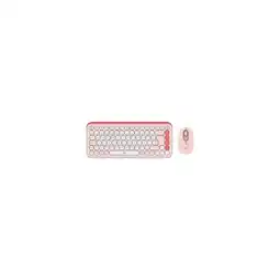 Falabella Kit de Teclado y Mouse Inalámbrico POP ICON Rosado con Teclas de Acceso Rápido oferta
