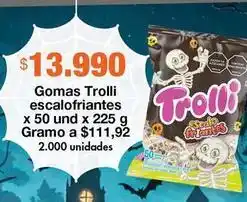 Metro Trolli - gomas escalofriantes oferta