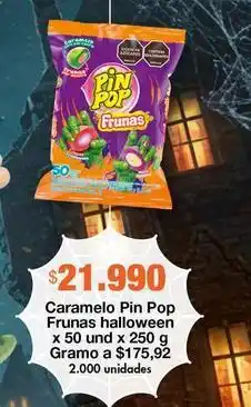 Metro Pin pop - caramelo frunas halloween oferta