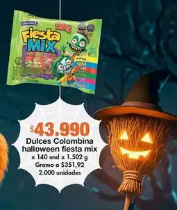 Metro Colombina - dulces halloween fiesta mix oferta