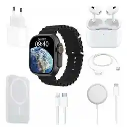 Falabella Smartwatch con Power Bank y Audífonos Combo oferta