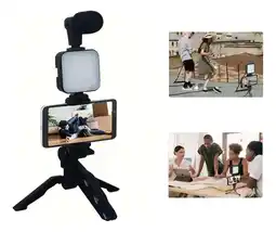 Falabella Trípode Celular Estabilizador LED Micrófono Soporte Kit Grabación Video oferta