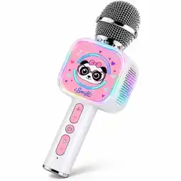 Falabella Microfono Infantil Inalambrico Bluetooth Tarjeta Sd Luces Led Modificador Voz Canto Diversion oferta