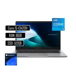 Falabella EXPERTBOOK B1403CVA-S65014X - INTEL CORE I5 13420H - 16GB DDR5 - 512GB SSD - 14 FHD -WIN11PRO oferta