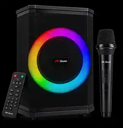 Falabella Parlante Karaoke Bluetooth Microfono Inalambrico Control Remoto Luces RGB oferta