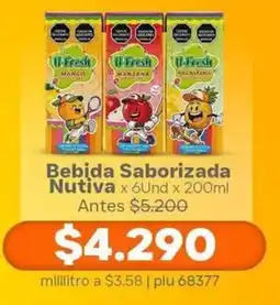 La Gran Colombia U Fresh bebida saborizada nutiva oferta
