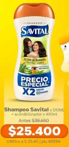 La Gran Colombia Shampoo Savital oferta