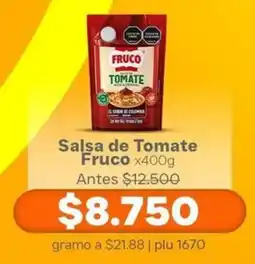 La Gran Colombia Fruco salsa de tomate oferta