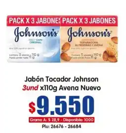 Surtifamiliar Jabón Tocador Johnson oferta