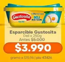 La Gran Colombia Gustosita esparcible deli oferta