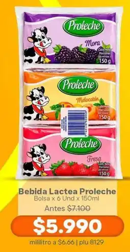 La Gran Colombia Bebida Lactea Proleche oferta