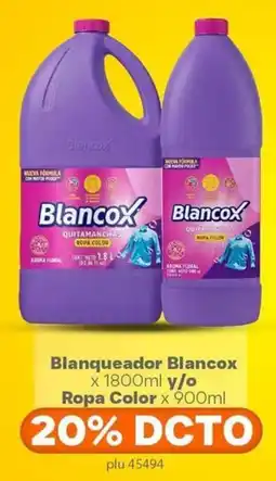 La Gran Colombia Blancox blanqueador y/o ropa color oferta