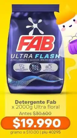 La Gran Colombia Detergente Fab Ultra floral oferta