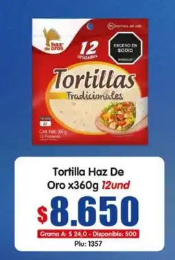 Surtifamiliar Tortilla Haz De Oro oferta