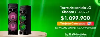 Lg - torre de sonido xboom / rnc923