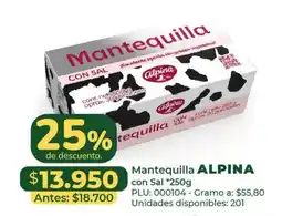 Belalcazar Mantequilla Alpina oferta