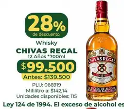 Belalcazar Whisky Chivas Regal 12 Años oferta