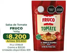 Belalcazar Fruco salsa de tomate oferta