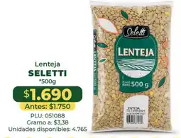 Belalcazar Lenteja Seletti oferta