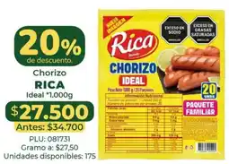Belalcazar Rica chorizo ideal oferta