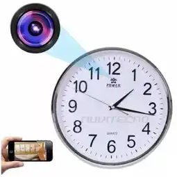 Falabella Reloj De Pared Camara Espía Tiempo Real 1080p Wifi oferta
