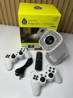 Falabella Proyector 4K Portátil con Consola de Videojuegos Integrada oferta