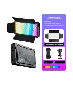 Falabella Panel Luz Led Rgb Profesional Portatil Fotografia Video Contenido oferta