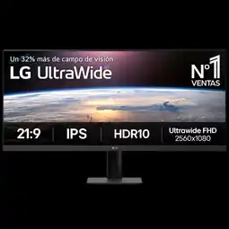 Falabella MONITOR ULTRAWIDE WFHD 2K 100HZ 5MS 29 oferta