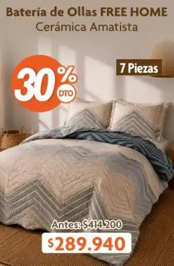 Free home - batería de ollas cerámica amatista