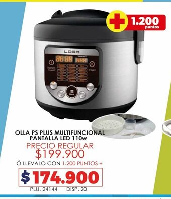 Surtifamiliar Olla PS Plus Multifuncional Pantalla LED 110w oferta