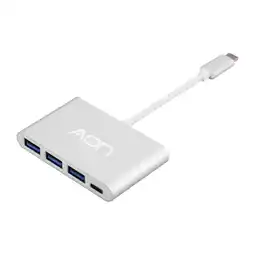 Falabella Adaptador USB-C Multipuerto 4 en 1, 3 Puertos USB + Carga Rápida USB-C oferta