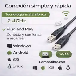 Falabella Escáner Plus 1D QR Inalámbrico de Alta Velocidad oferta
