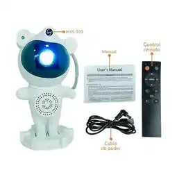 Falabella Parlante Proyector de Galaxias y Estrellas Luz Led Tipo Astronauta oferta