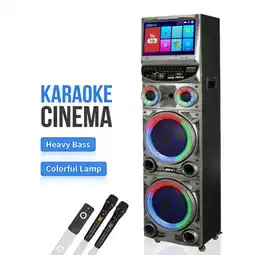 Falabella Parlante Torre Multimedia Pantalla Tactil Android Karaoke Doble Altavoz Inalambrico Fiesta oferta