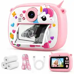 Falabella Cámara Instantánea Digital Selfie Para Niñas Unicornio Rosada oferta