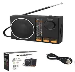Falabella Radio Portátil Multibanda FM AM SW con USB Tipo C oferta
