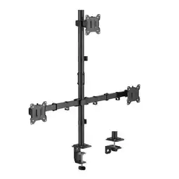 Falabella Soporte Monitor Triple Techgo SPM-1135 Escritorio 17-32 Brazo Articulado Acero Ajustable Ergonomico oferta