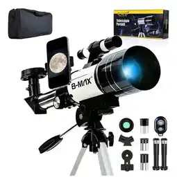 Falabella Telescopio refractor F30070m, 70 mm de apertura, 300 mm, con trípode profesional oferta