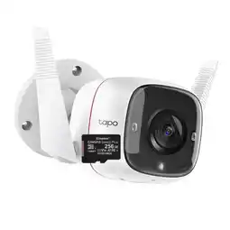 Falabella Cámara Seguridad Exterior TP-Link Tapo C310 Wi-Fi 2K 3MP Visión Nocturna 30m IP66 + Micro SD 256GB oferta