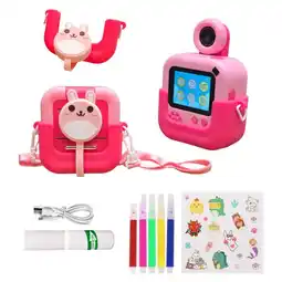 Falabella Camara Digital Modo Selfie ADM-02 Impresora Niños Fucsia oferta