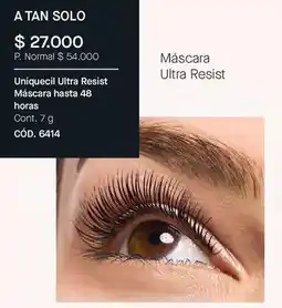 Yanbal Uniquecil ultra resist máscara hasta 48 horas cód. 6414 oferta