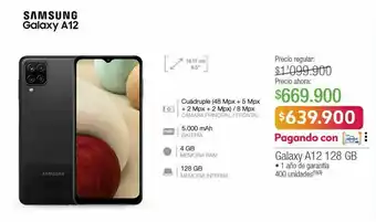 Jumbo Smartphone samsung galaxy a12 4gb 128gb oferta